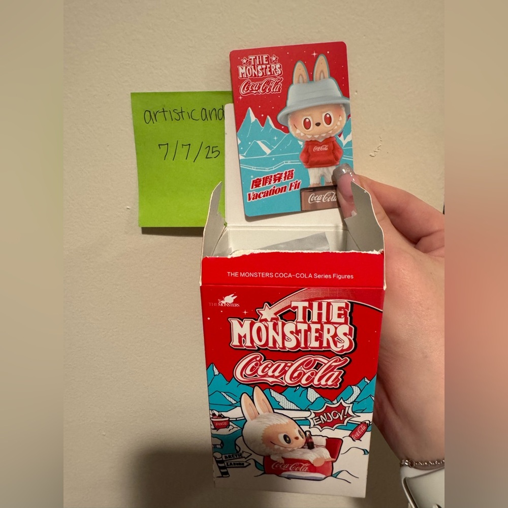 Authentic The Monsters Coca-Cola Labubu figurine series